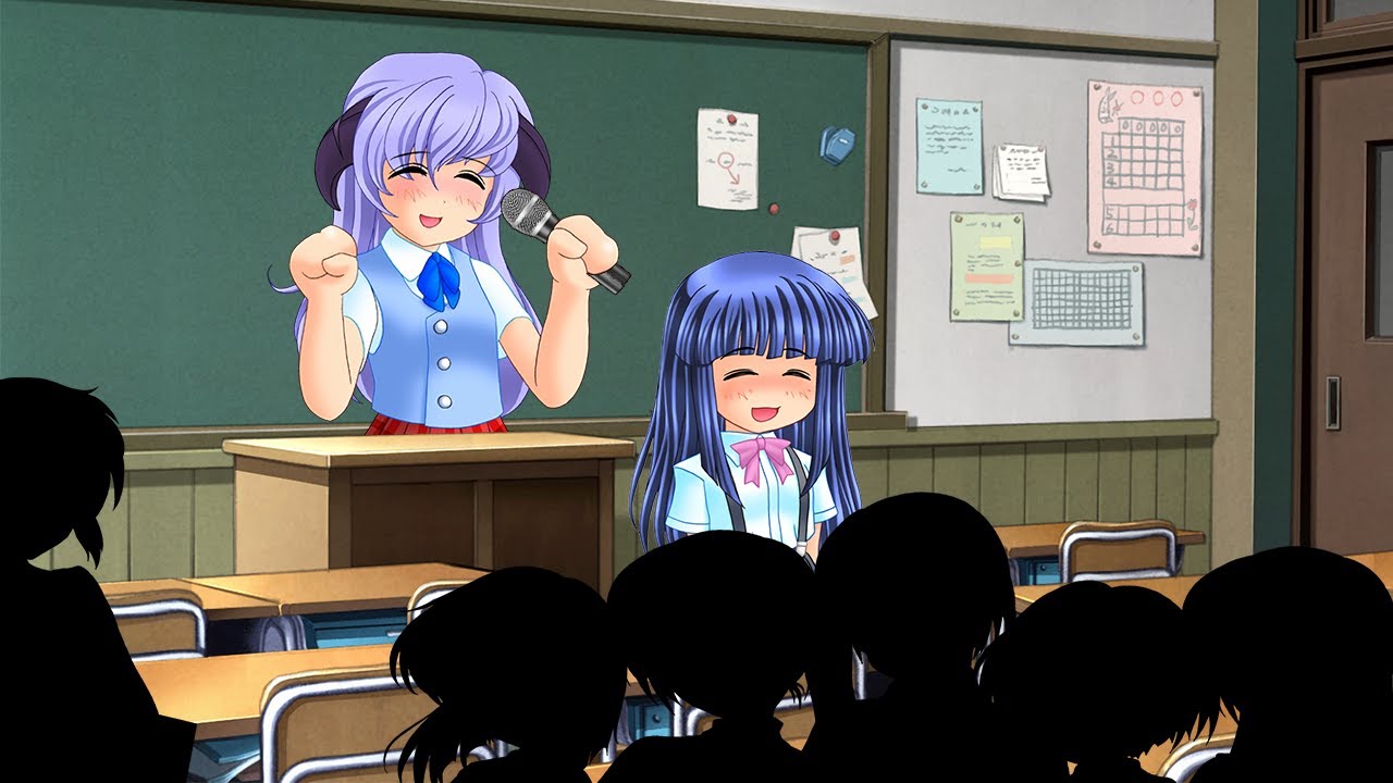 Nano Desu but Hanyuu is embarrassed to sing in front of her class
