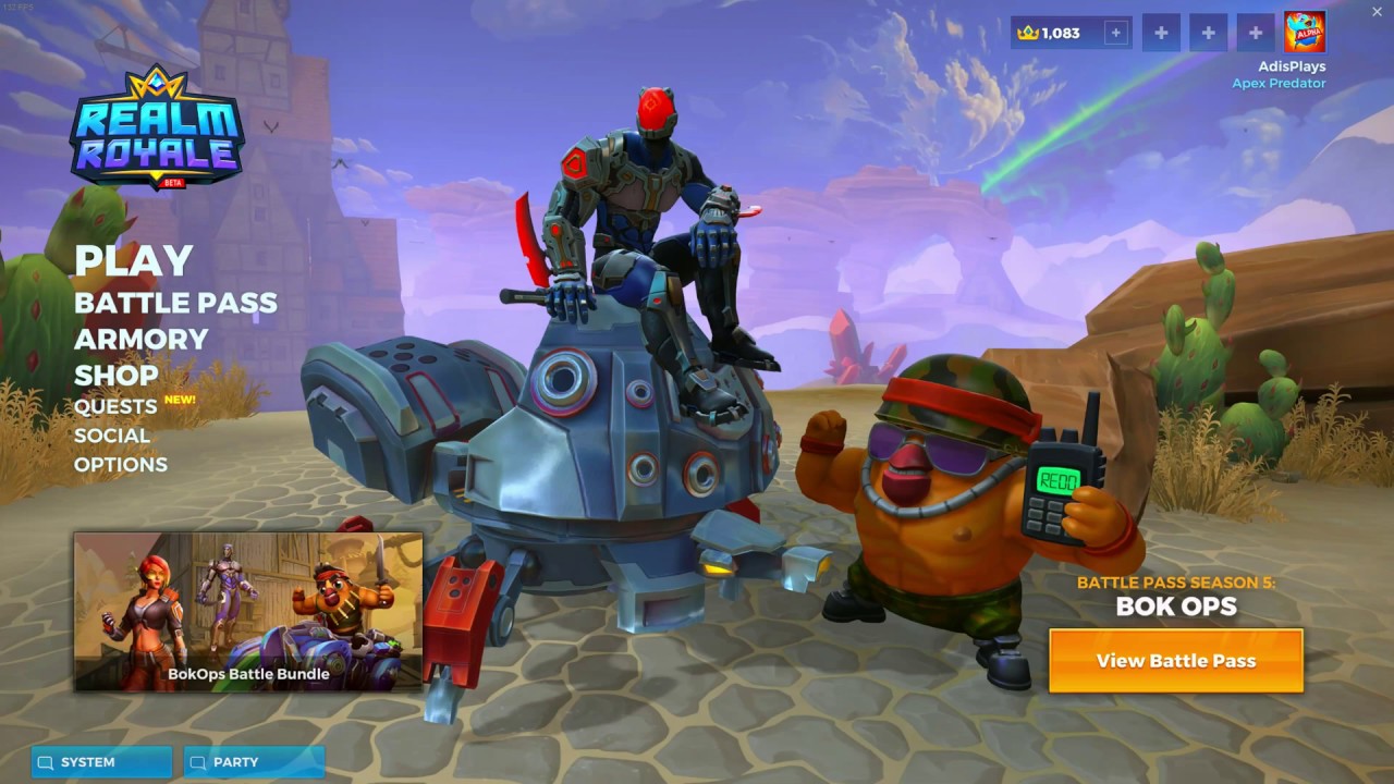 Realm Royale: OB22 BokOps Battle Pass 5 All Levels