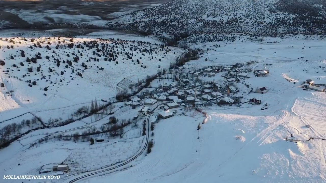 Kayseri Sarız Mollahüseyinler Köyü Drone Kış Çekimi