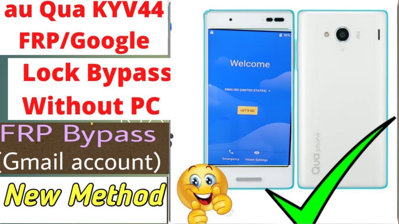 Au Qua KYV42 FRP Bypass | Qua docomo FRP Bypass without PC | Google lock Bypass without PC