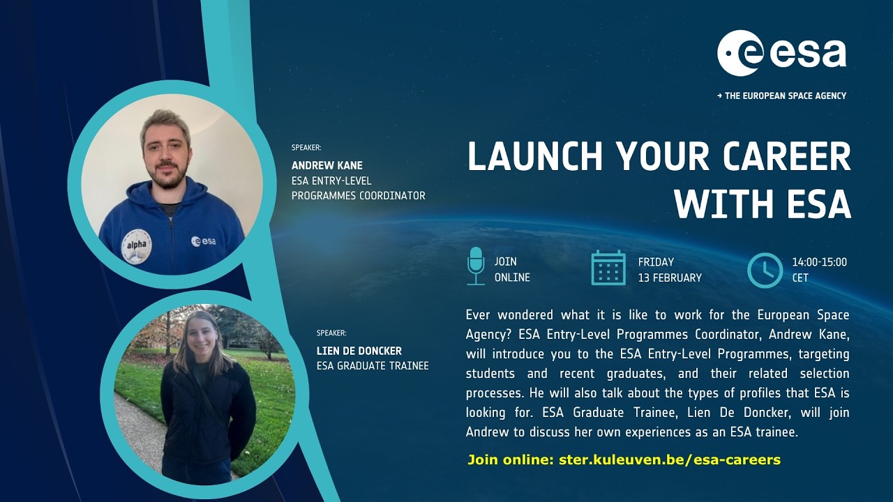 Webinar: Launch Your Career With ESA (13/02/2026)