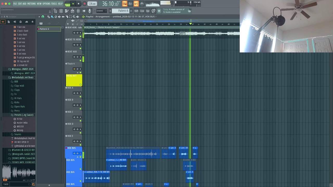 recording songs