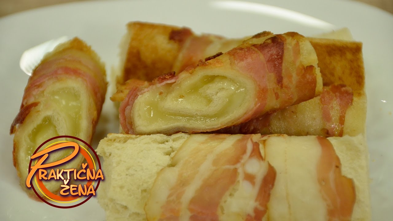 Praktična žena - Punjeni rolovani tost sa slaninicom - Marija Veljković