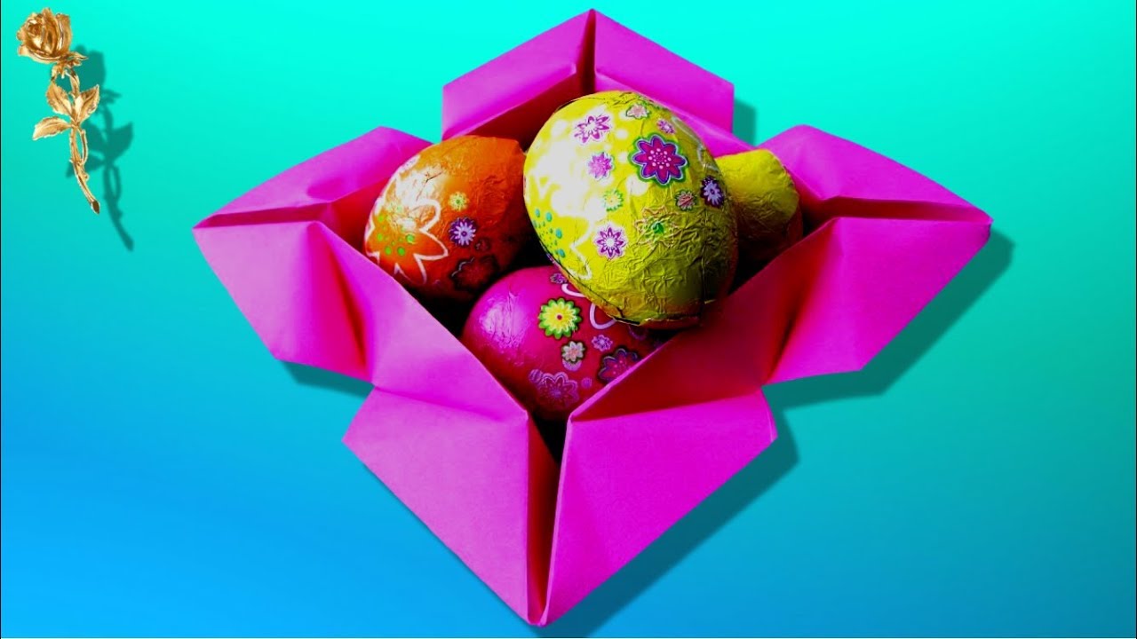 Origami : 🎁🌸 Boîte-fleur 🌺