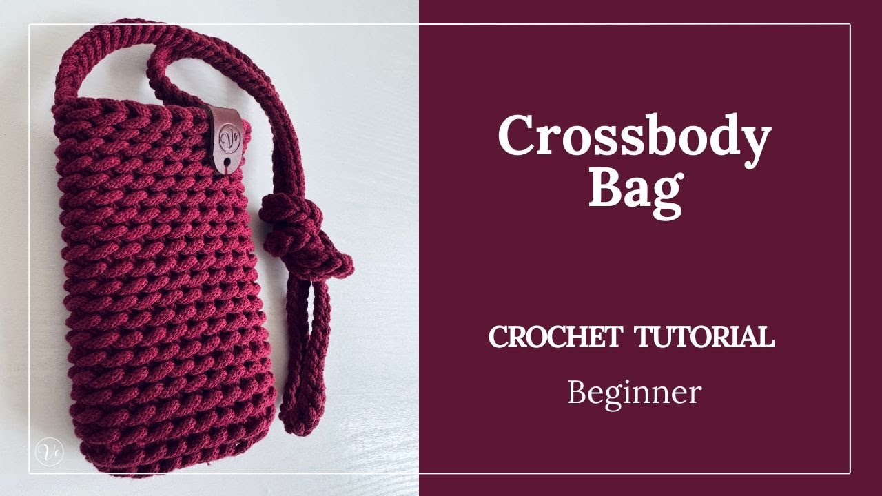 Easy Crochet Crossbody Phone Bag | Step-by-Step Tutorial for Beginners | Háčkovaná taštička na mobil