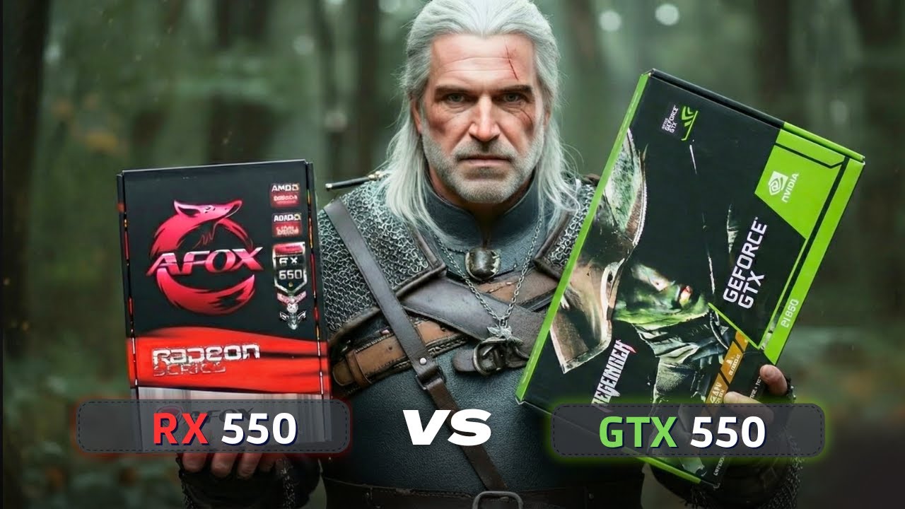 GTX 550 Ti 4GB vs RX 550 4GB - Teste Completo em JOGOS ATUAIS