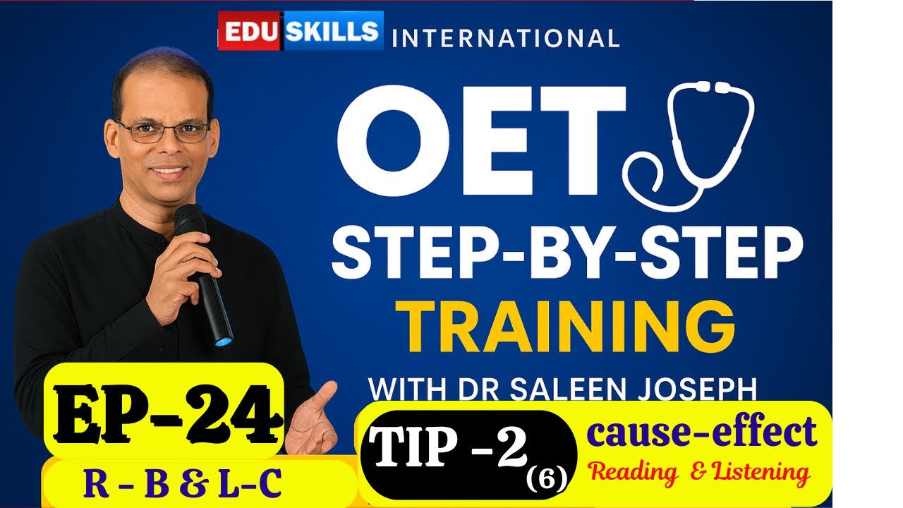 Советы по чтению Edu Skills OET: Эпизод - 24 - Совет - 1(6) - Причина-следствие - R - B & L - C П...