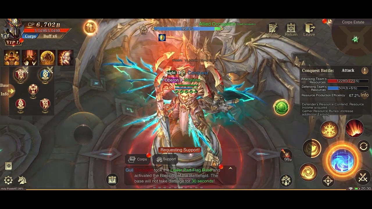 MU Archangel Conquest battle