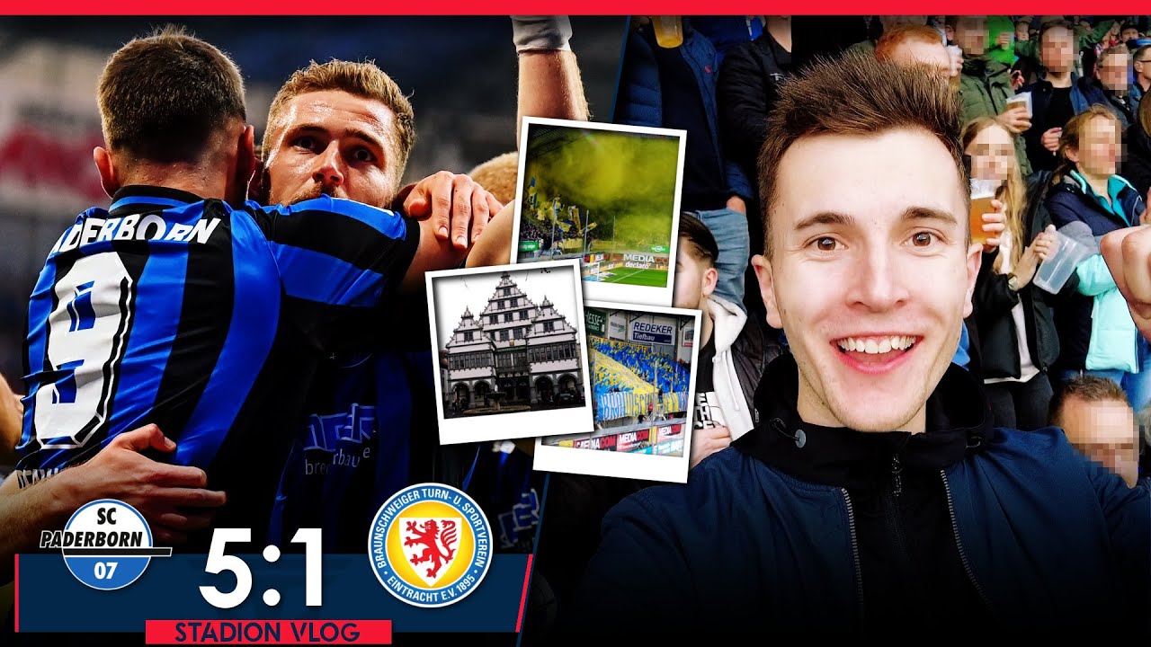 PADERBORN vs BRAUNSCHWEIG 5:1 Stadion Vlog 🔥 Torreiches Spektakel! Starker Auswärtssupport!