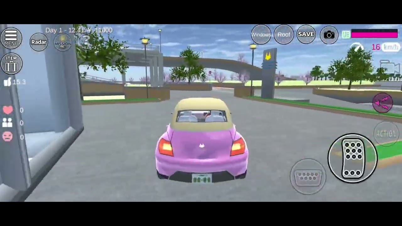 All white cars by girl Sakura school simulator||#sakuraschoolsimulator #sakuraschoolsimulatordrama 