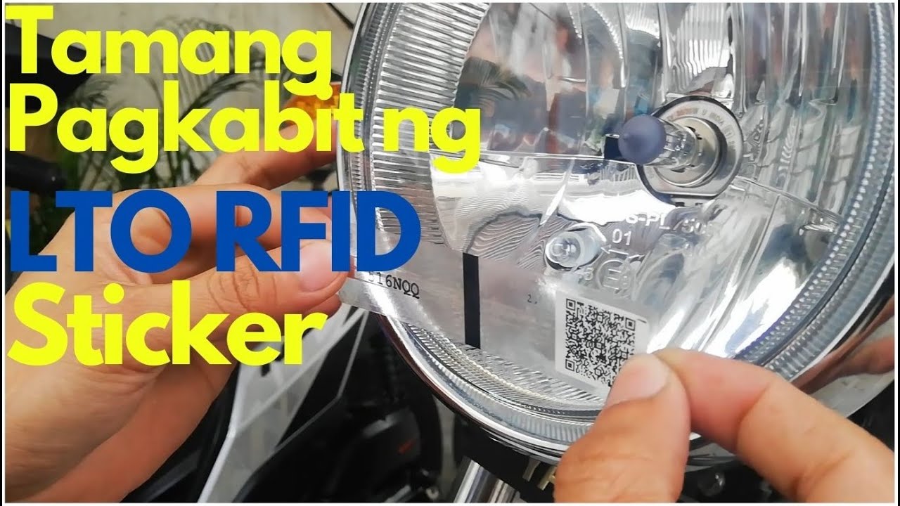 LTO RFID Sticker Installation