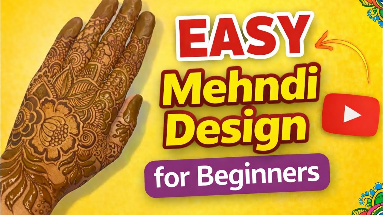 EID SPECIAL MEHNDI DESIGNS..Eid ke liye easy mehndi design tutorial step by step...# subscribe