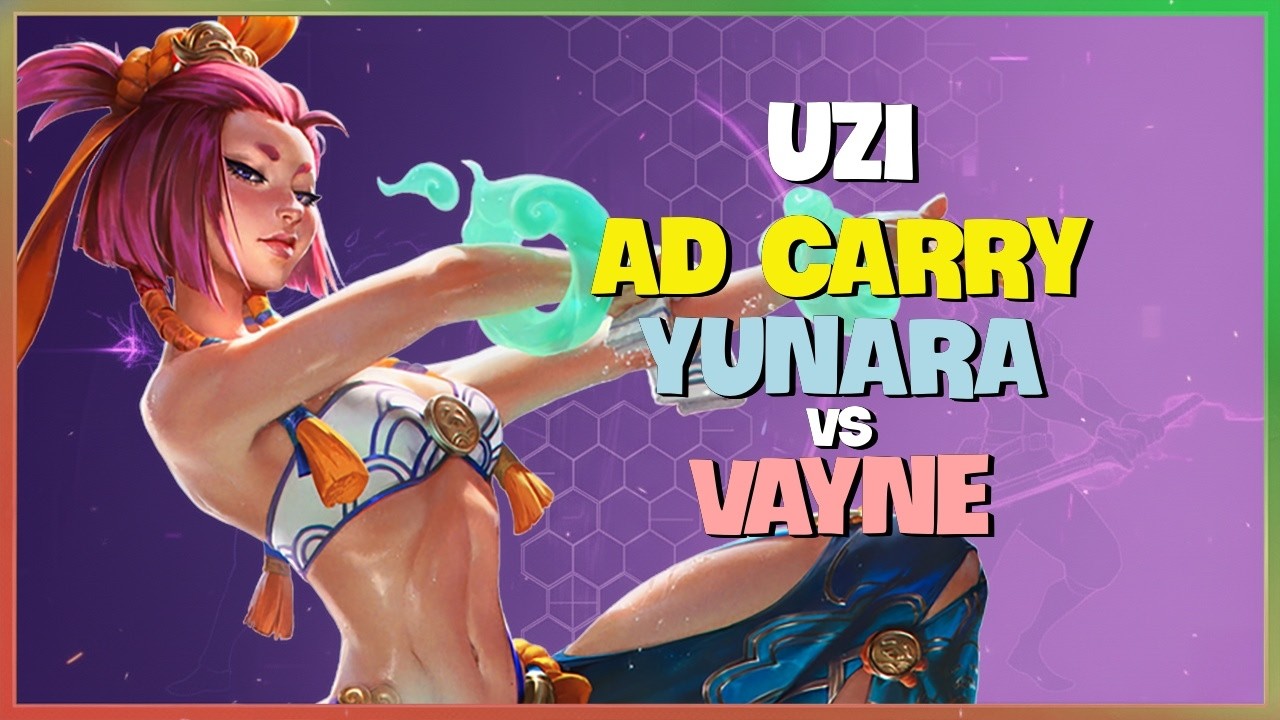 Uzi Yunara : Kỹ Năng KITING Ở Tầm Khác Khi Đối Đầu Vayne Thách Đấu - Vietsub