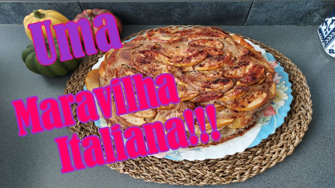 Bolo de maçã e canela