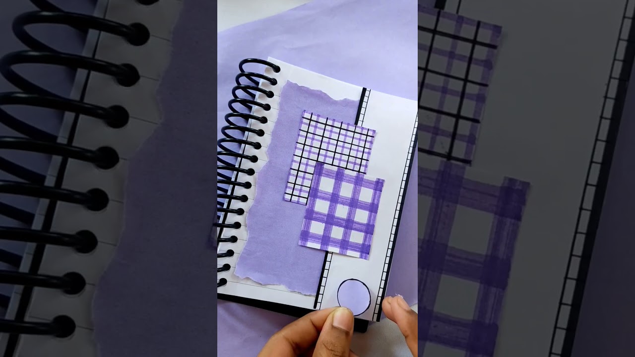 💜Purple Journal 💜 Journal with Homemade journal set #shorts