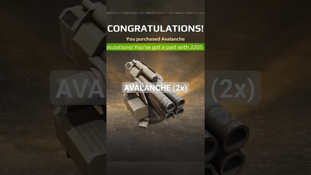 Avalanche (2x) &bull; Raven Event &bull; Crossout Mobile. #shorts #crossoutmobile