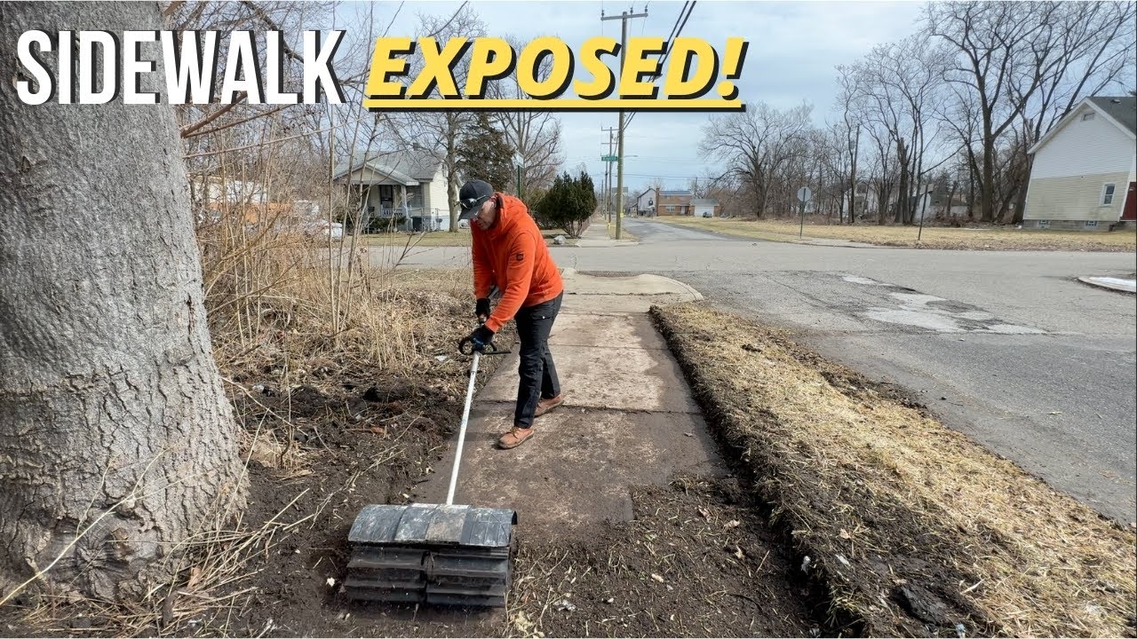 Sidewalk had been COVERED for 10 YEARS with NO HOPE - until NOW!
