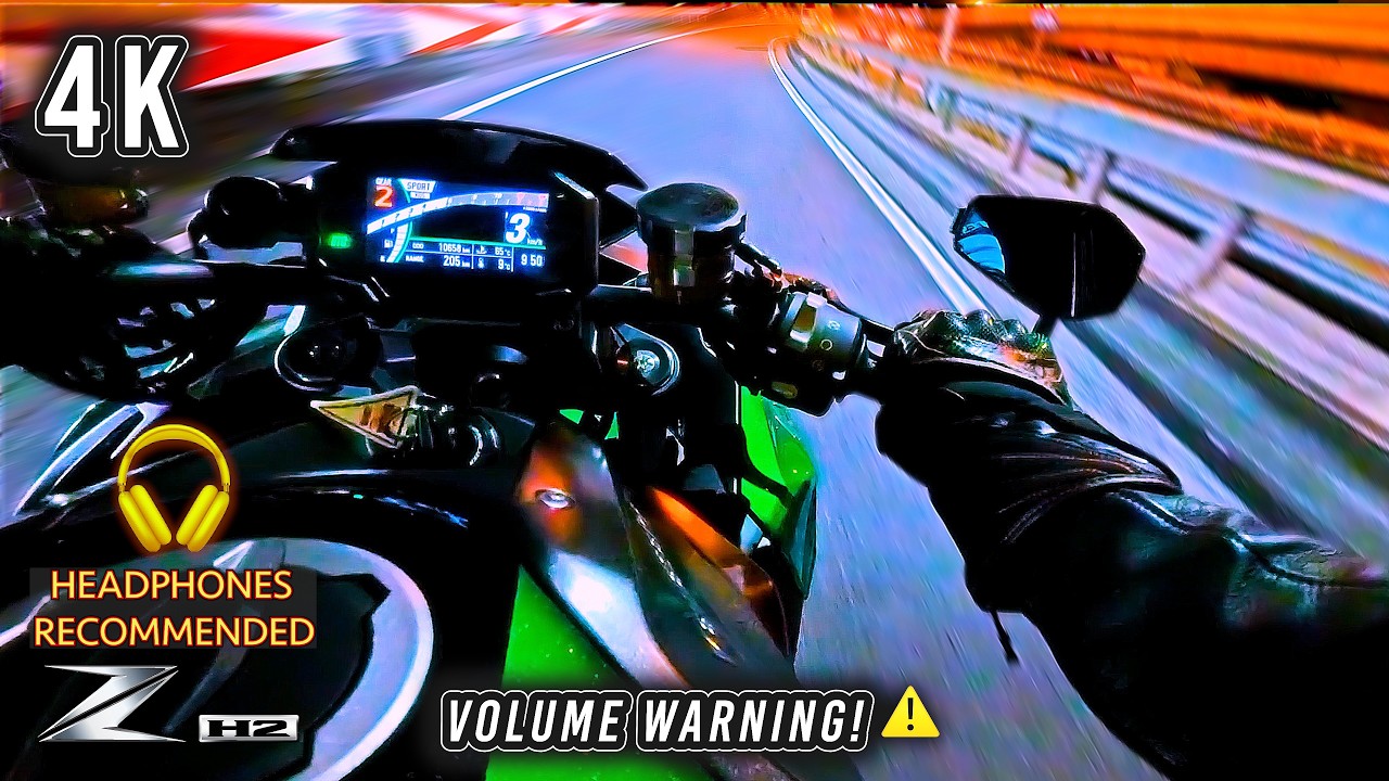 【Z H2】高音質な排気音＆過給音で高速ツーリング/High-fidelity Exhaust & Supercharged Sound: Highway Ride. 🔊⚡️ 【4K】
