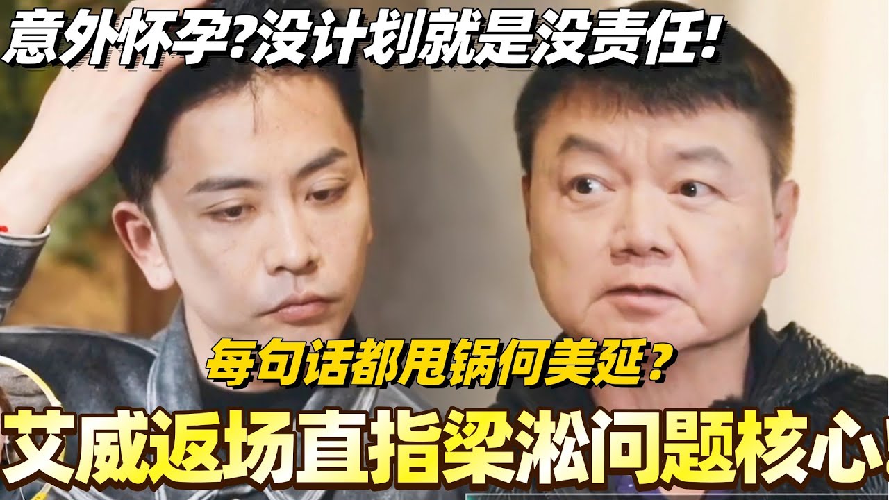 梁淞何美延竟是意外怀孕结婚？艾威返场直指梁淞问题核心！没计划就是没责任！#综艺 #婚姻 #再见爱人5 #梁淞 #何美延 #艾威