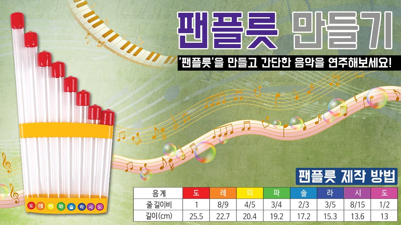 [과학실험] 팬플릇 만들기