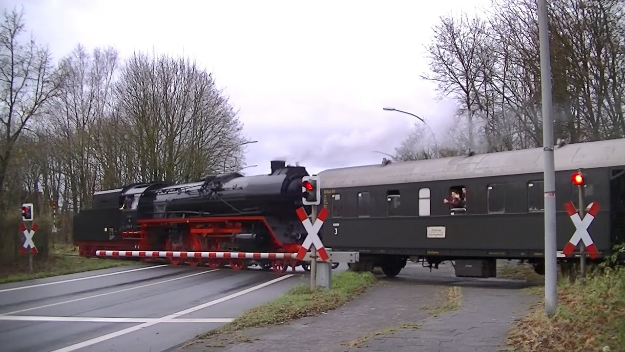 Spoorwegovergang Lengerich (D) // Railroad crossing // Bahnübergang