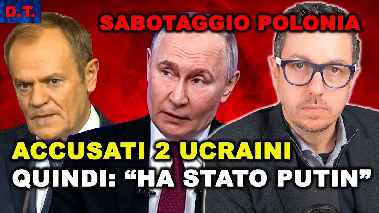 ATTENTATO FERROVIA IN POLONIA: ACCUSATI DUE UCRAINI QUINDI &Egrave; COLPA DEI RUSSI