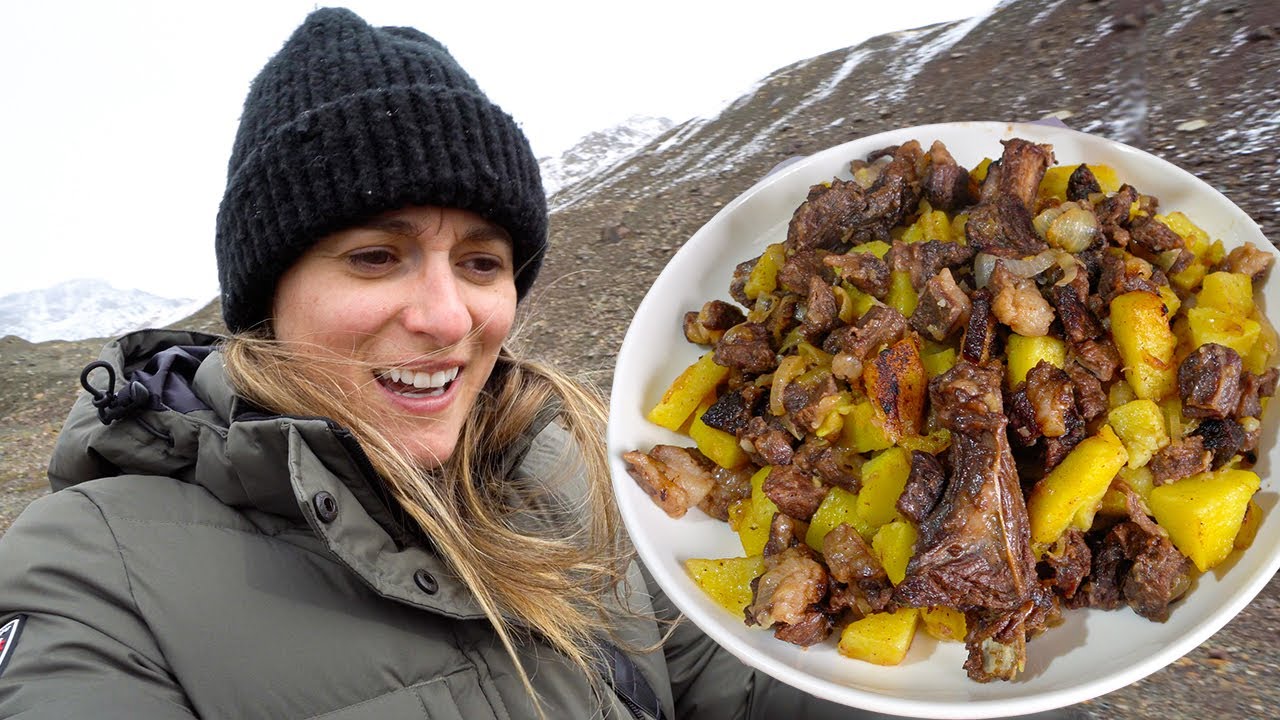 KYRGYZSTAN FOOD Tour 🇰🇬 Asia's Nomadic Food HEAVEN! Beshbarmak in SOVIET Ghost Town!!