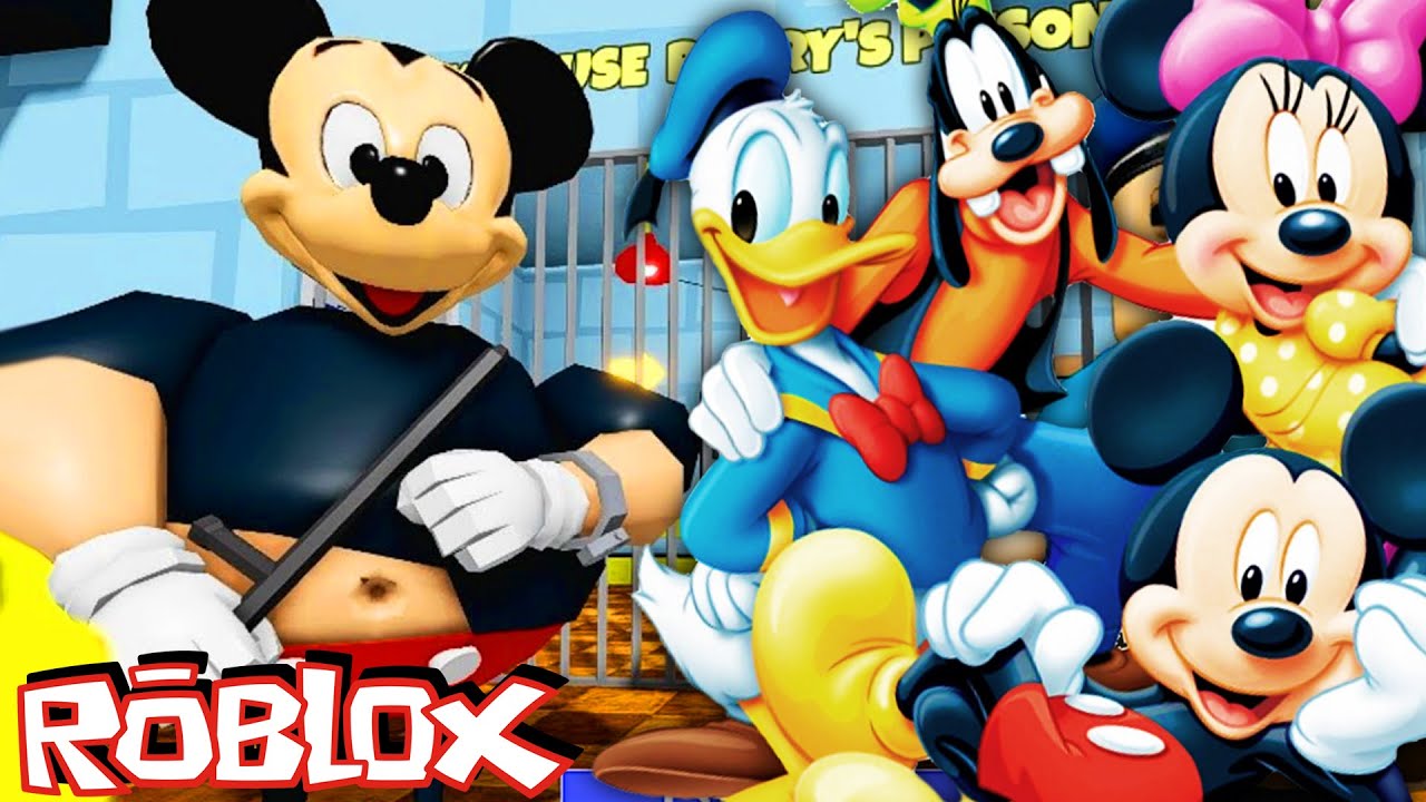 Mickey Mouse Clubhouse Characters ESCAPE MICKEY MOUSE BARRY'S PRISON RUN in Roblox!
