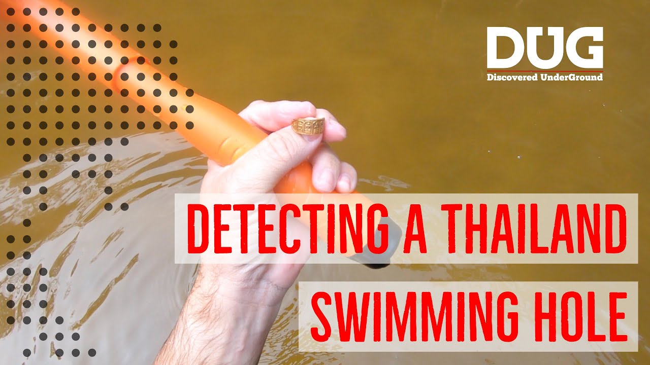 Metal Detecting a popular swimming hole/waterfall in Thailand.