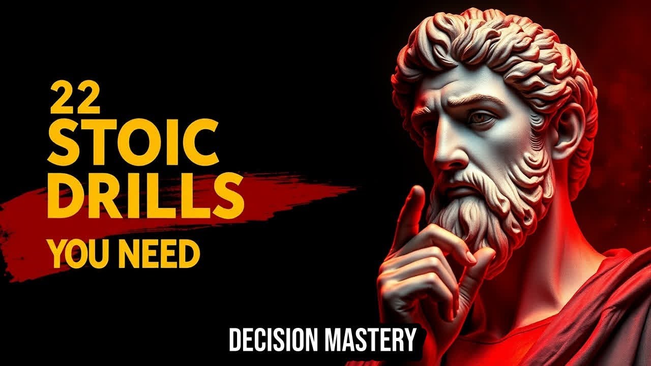 22 Stoic Drills for Mastering High-Stakes Decision Making | ESSENTIAL TIPS for Clarity and Resilienc