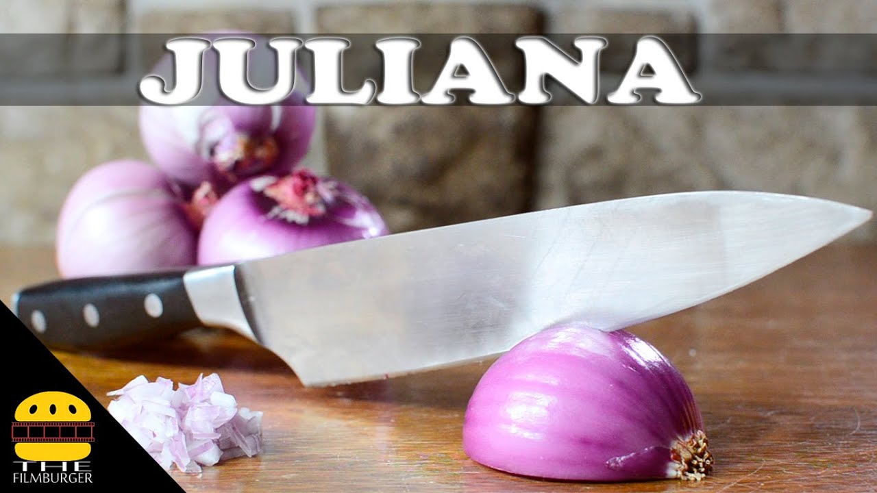 COMO CORTAR CEBOLLA EN JULIANA