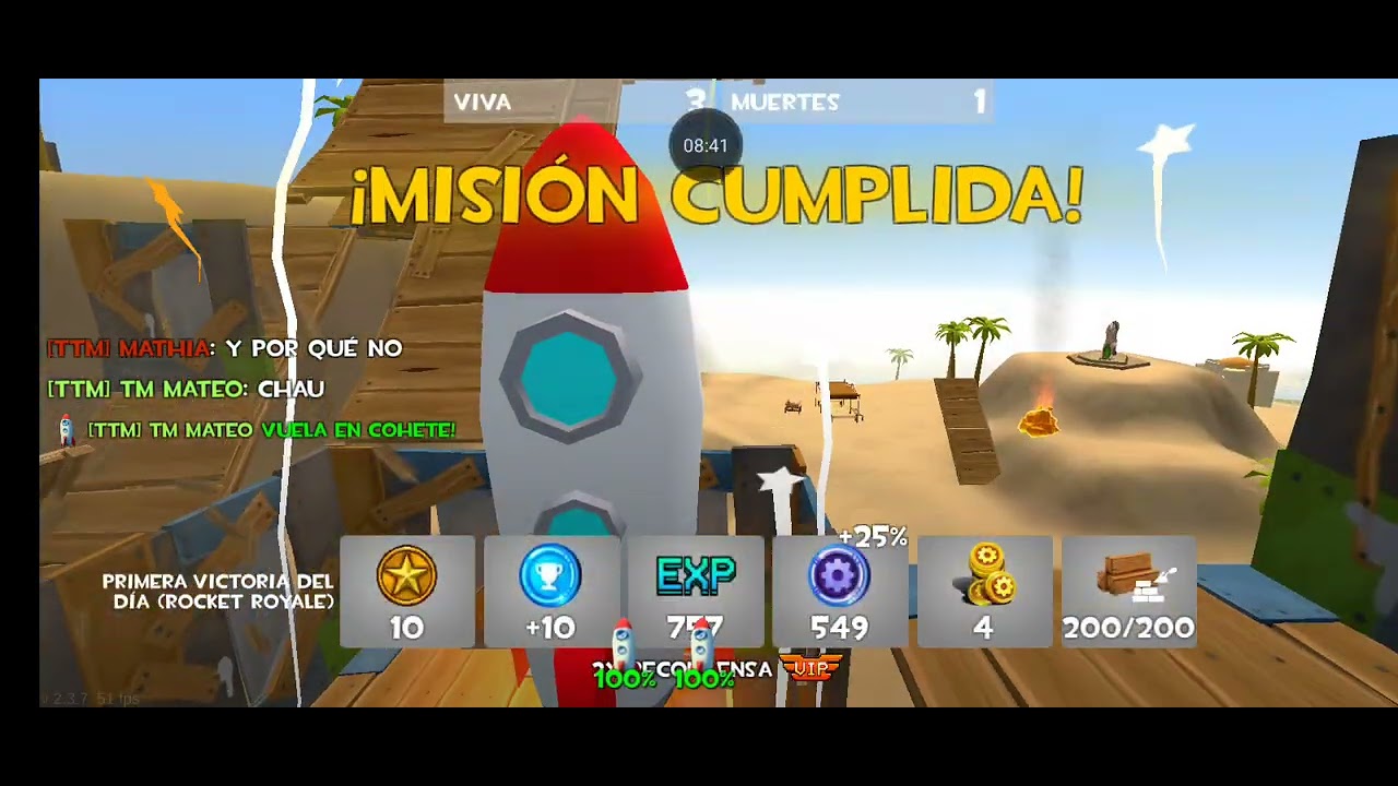 Jugando con amigos y subs rocket royale #40