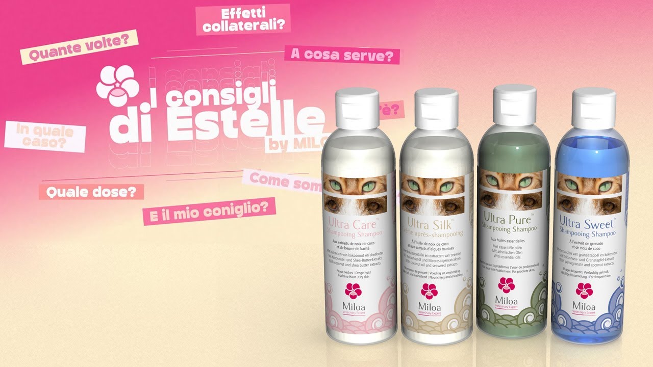 Tutto sui 3 shampoo e sulla crema balsamo Miloa