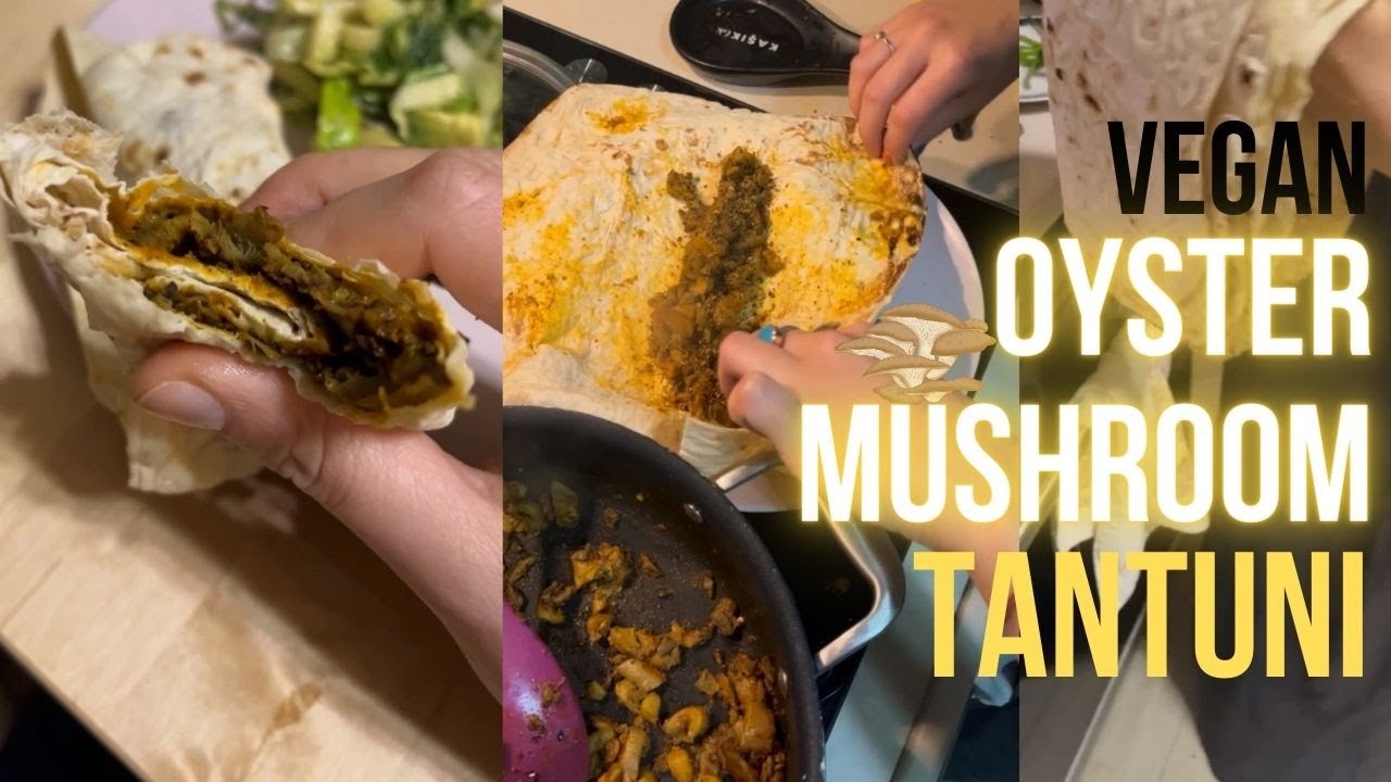 Vegan oyster mushroom tantuni // İstiridye Mantarından Tantuni