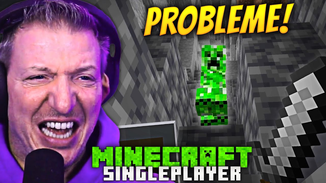 ERSTES mal KOMPLETT ALLEINE😱 im MINECRAFT SINGLEPLAYER💀⚔️ (ohne COACH❗️) #1