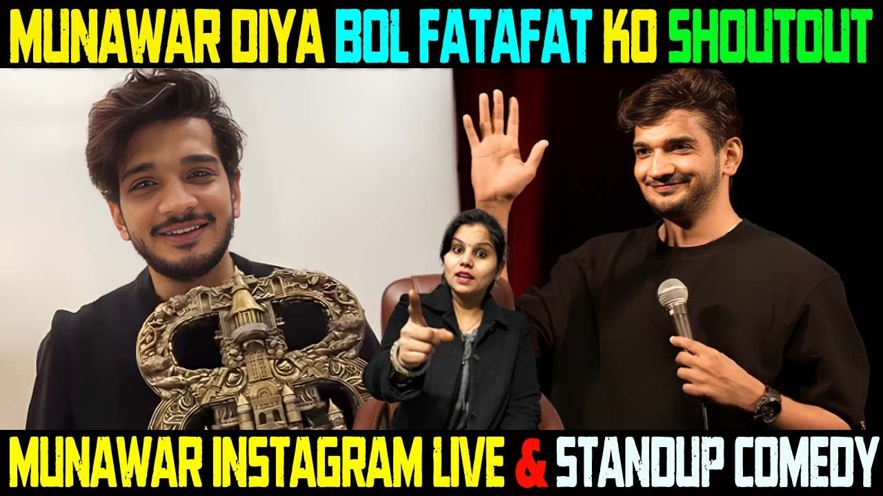 Bigg Boss 17 Winner Munawar Faruqui Instagram Live review | Stand Up Comedy Review |