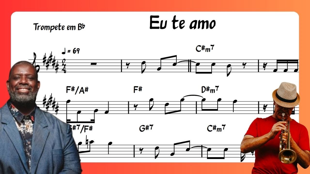 Eu te amo PÉRICLES | Partitura Trompete PLAYBACK (Bb) PAGODE