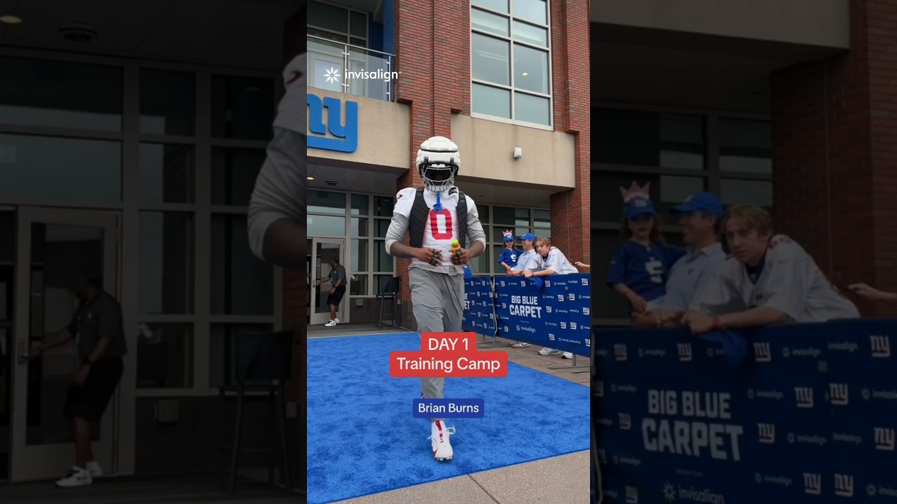 FIRST DAY OF TRAINING CAMP!! #shorts #nfl #nygiants #giants #trainingcamp