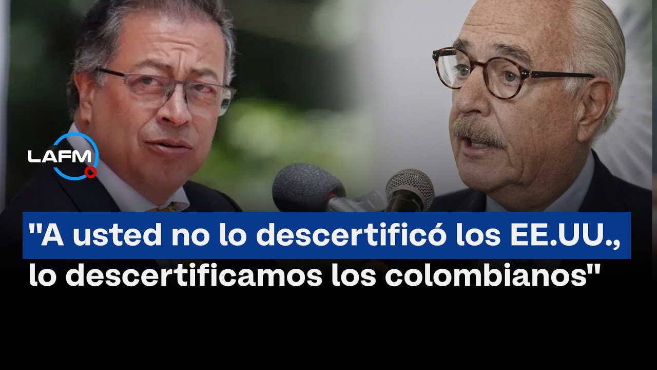 Expresidente Pastrana arremete contra Gustavo Petro tras descertificación de Colombia por EE. UU.