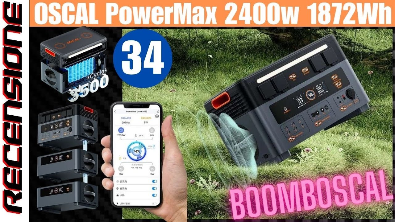 Non basta una normale power station ? RECENSIONE Blackview Oscal PowerMax 2400 1872Wh Dual Speakers