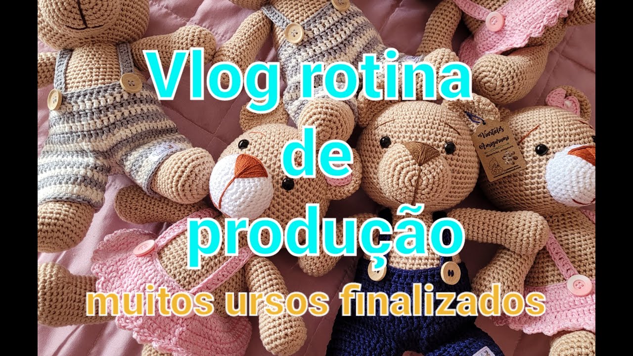 Rotina de produção muitos ursinhos
