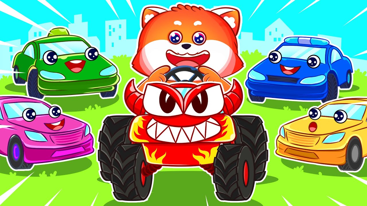 Run Away! Baby Car Song🚙 Kids Songs And Nursery Rhymes by Lucky Zee Zee