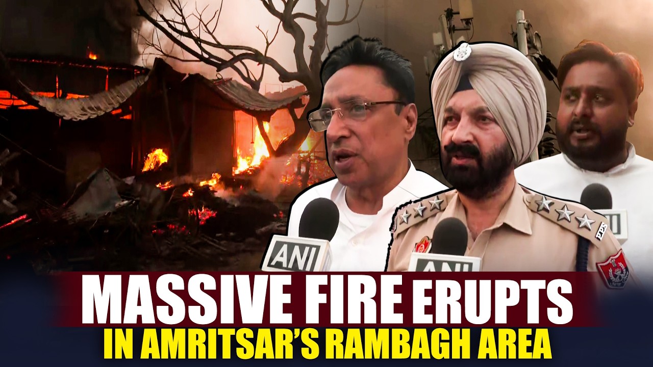 LIVE: Massive Fire Erupts in Amritsar&rsquo;s Rambagh Area, Firefighters Rush to Spot