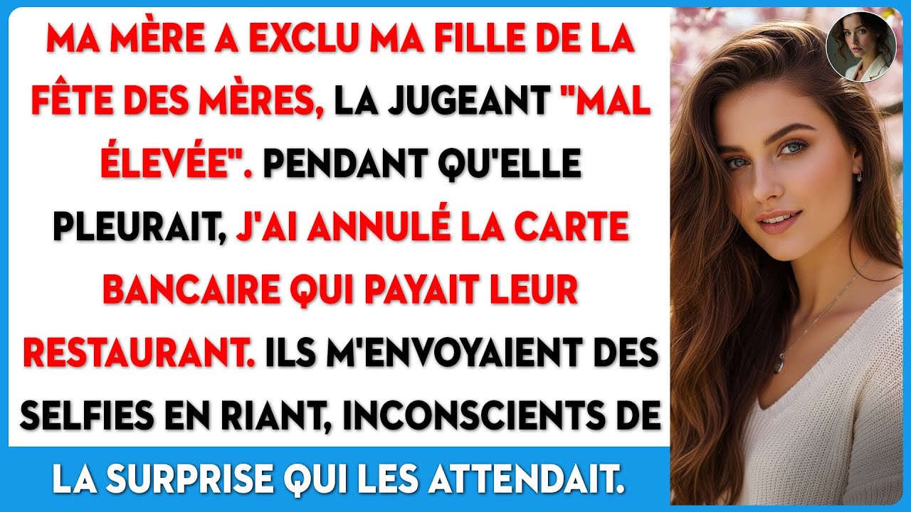 Ma mère ne voulait que les enfants sages pour sa fête. Elle m'a dit de passer mon tour. J'ai souri.