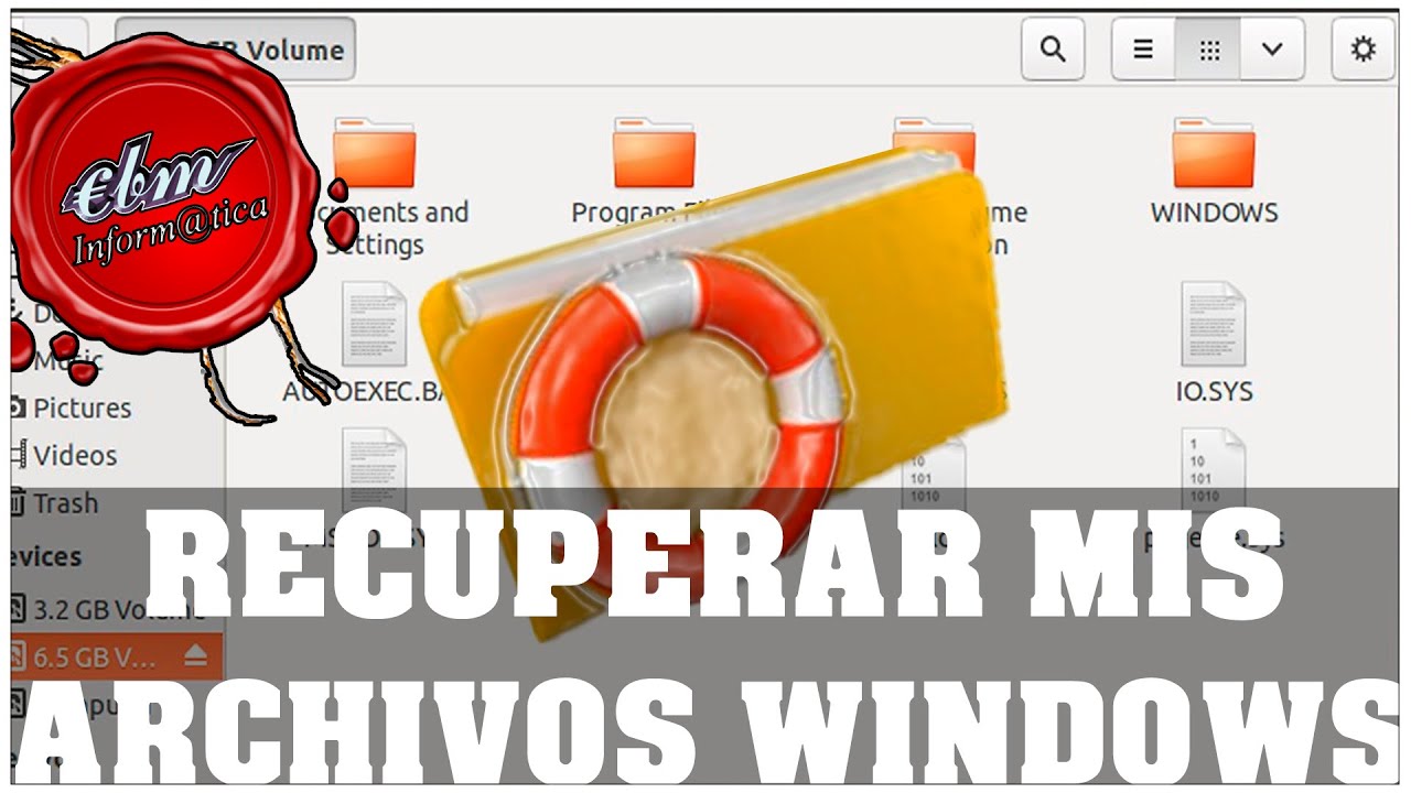 COMO RECUPERAR MIS ARCHIVOS, SI NO TENGO ACCESO A WINDOWS 10