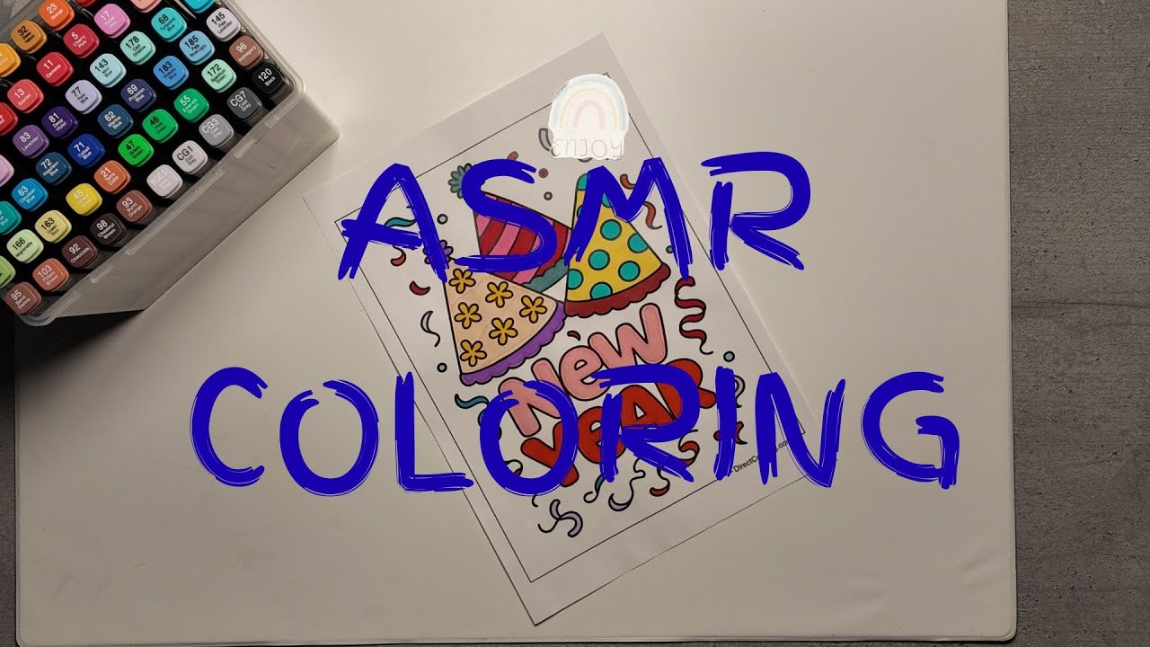 Happy New Year 2026 🎆 | Relaxing Coloring ASMR | Calm & Satisfying