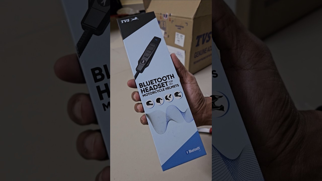 TVS Bluetooth Headset for Helmets Powered by Bluearmour