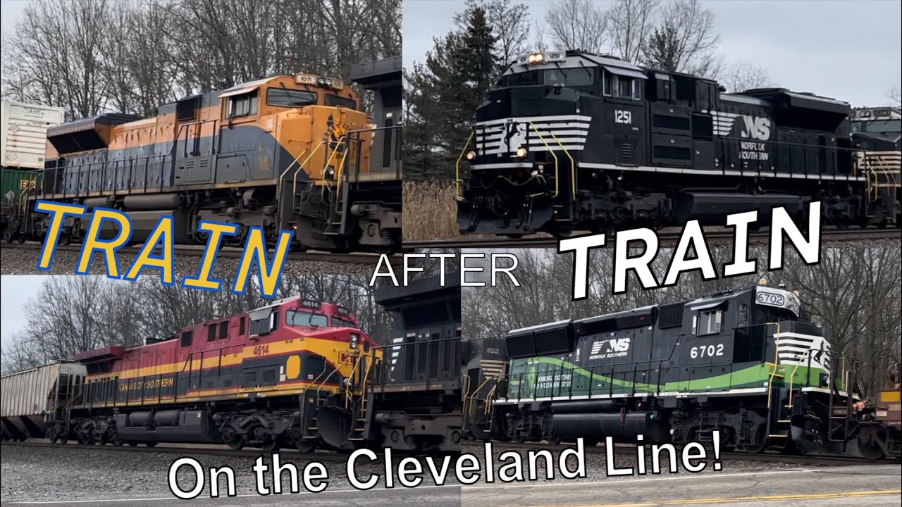 TRAIN after TRAIN on the NS Cleveland Line! (Heritage Units, Foreign Power, and Unique Rebuilds!)