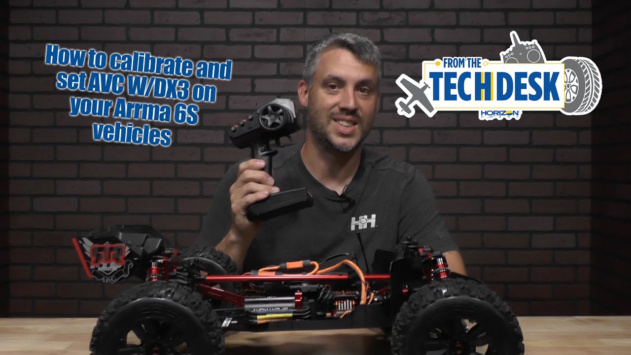 From the Tech Desk: How to calibrate and set AVC W/DX3 on your Arrma 6S vehicles.