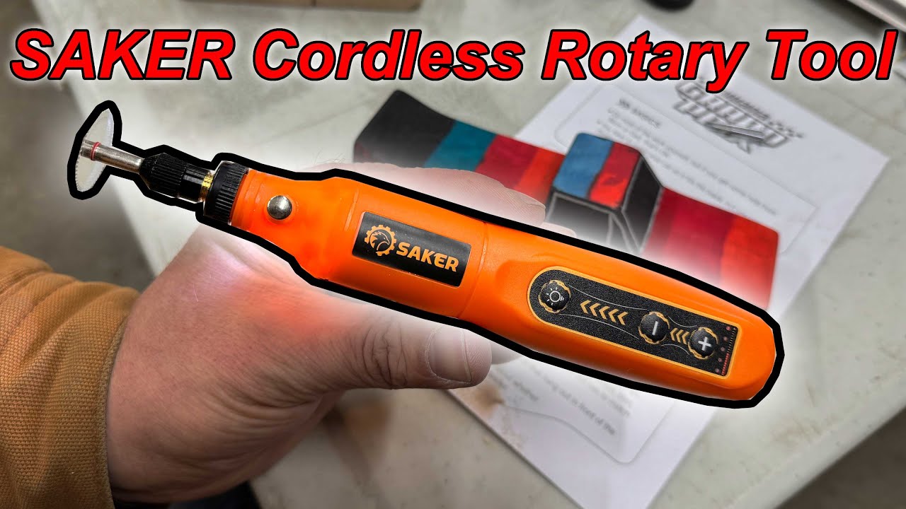 Saker Rotary Tool Kit Cordless Rotary Tool 5-Speed Multi-Purpose